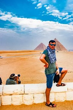 The pyramid in Cairo, Egypt Stock Photos