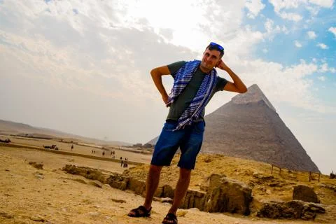 The pyramid in Cairo, Egypt Stock Photos