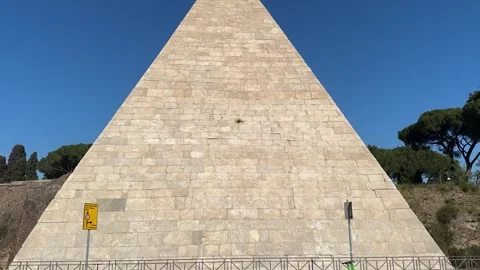 Pyramid of Caius Cestius Stock-Footage 309875452