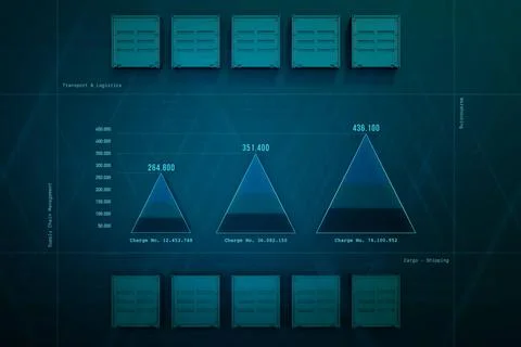 Pyramid chart with financial figures. Pyramid chart with financial figures... Stock Photos
