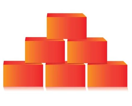 Pyramid chart Stock Illustration