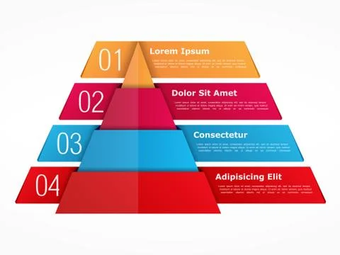 Pyramid Chart Illustrazione stock
