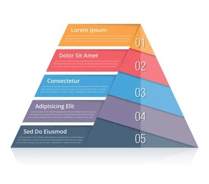 Pyramid Chart Stock Illustration