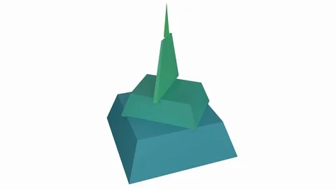Pyramid chart showing changing statistic... | Stock Video | Pond5