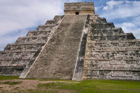 Pyramid at Chichen Itza Stock Photos