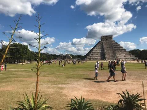 Pyramid Chichen Itza Stock Photos