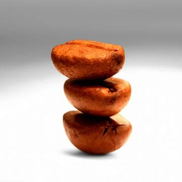 Pyramid from the coffee beans Stock-Fotos