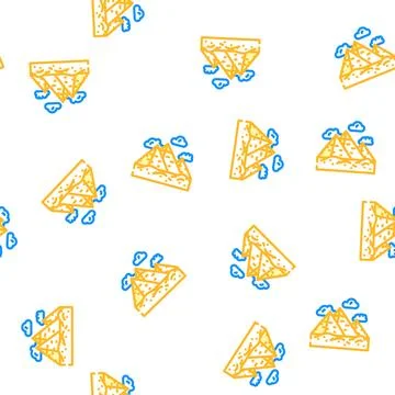 Pyramid construction vector seamless pattern イラスト素材
