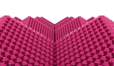 Pyramid cubes concept rendered Stock Illustration