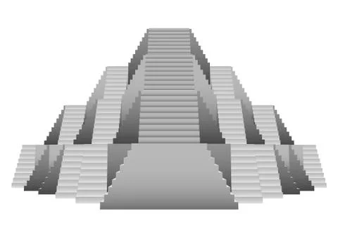 Pyramid design construction front view vector illustration Stock Illustration