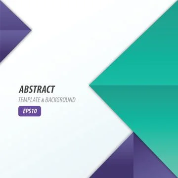 Pyramid design template 2 color Violet and Blue color Stock Illustration