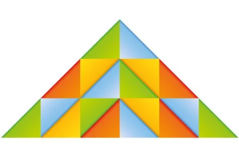 Pyramid diagram Stock Illustration