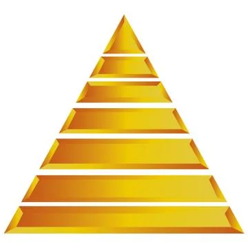 Pyramid diagram Stock Illustration
