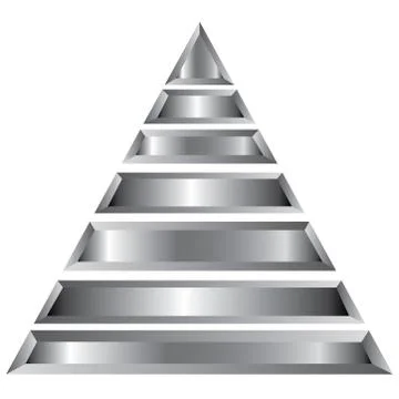 Pyramid diagram Stock Illustration