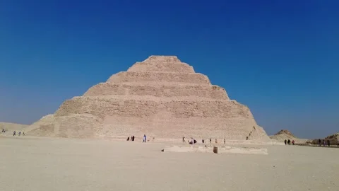 Pyramid of Djoser - Step Pyramid. Saqqara (Sakkara ,Saccara) Egypt Nov15 2022 Stockbeeldmateriaal 305683404