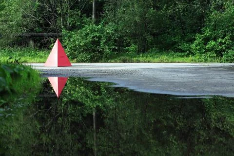 Pyramid In Forest Stock Photos