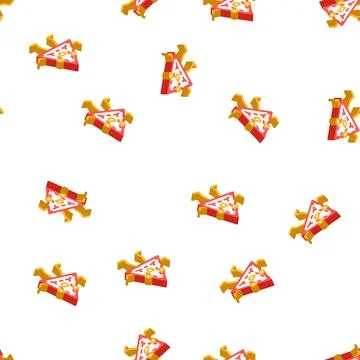 Pyramid geometric shape character isometric icon seamless pattern Illustrazione stock