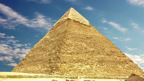 pyramid giza egypt africa travel sky lan... | Stock Video | Pond5