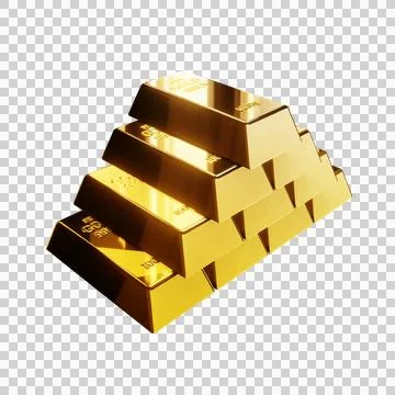 Pyramid of gold bars Stock Illustration