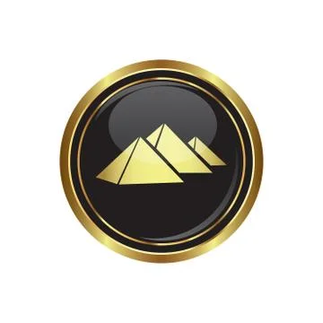 Pyramid gold Stock Illustration