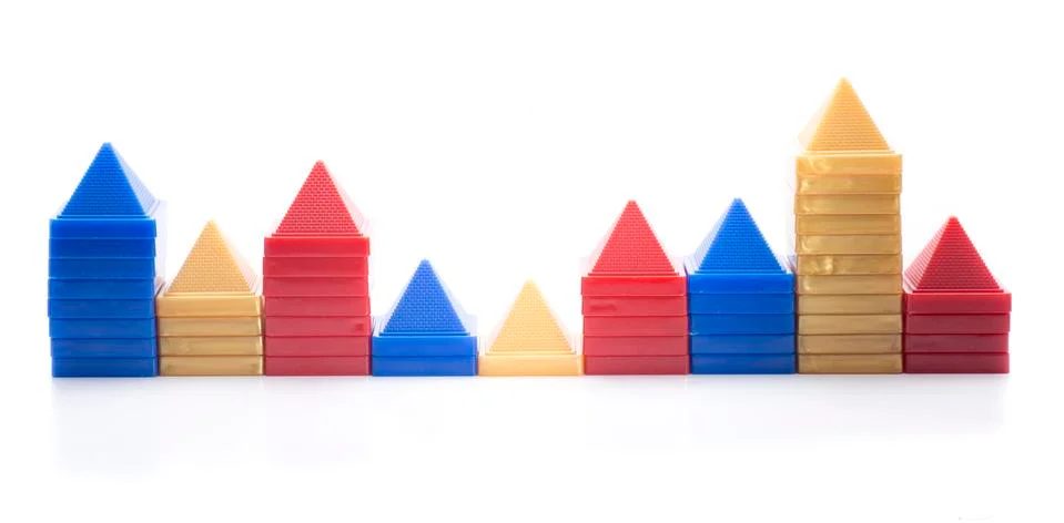A pyramid graphics Stock Photos