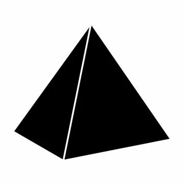 Pyramid icon illustration Stock Illustration