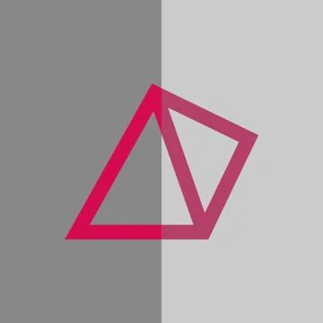 Pyramid icon stock vector illustration flat design 库存插图