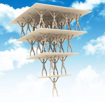 The pyramid Illustrazione stock