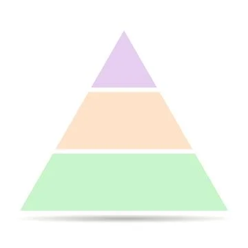 Pyramid infographic chart layout shadow, info modern concept step presentatio Stock Illustration