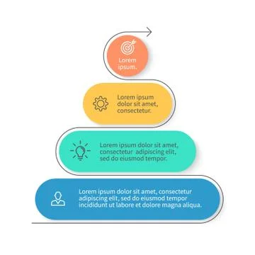 Pyramid for infographics. Stock Illustration