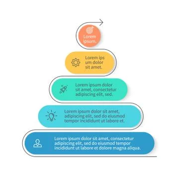 Pyramid for infographics. Stock Illustration