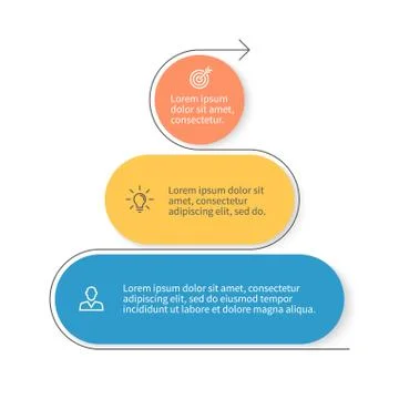 Pyramid for infographics. Stock Illustration