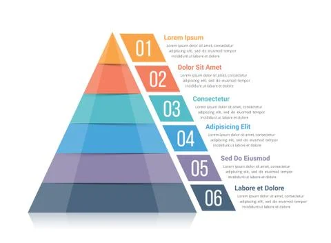 Pyramid Infographics 스톡 일러스트
