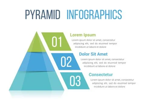 Pyramid Infographics Stock Illustration