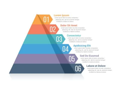 Pyramid Infographics Illustrazione stock