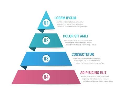 Pyramid Infographics Illustrazione stock