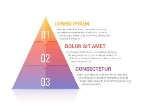 Pyramid Infographics Stock-Illustration