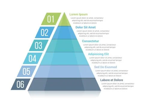 Pyramid Infographics 스톡 일러스트