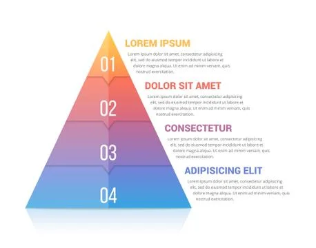 Pyramid Infographics Stock Illustration