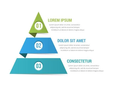 Pyramid Infographics Stock Illustration