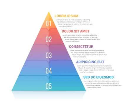 Pyramid Infographics 스톡 일러스트