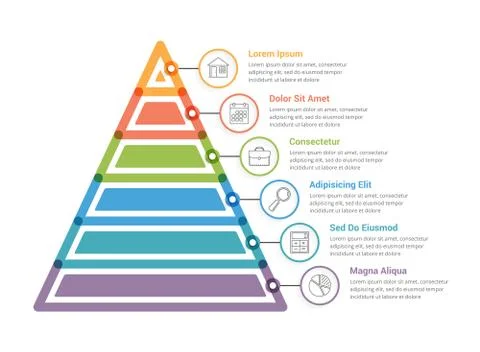 Pyramid Infographics Stock Illustration