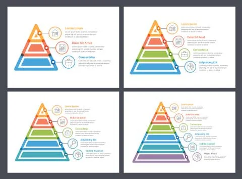 Pyramid Infographics Stockillustratie