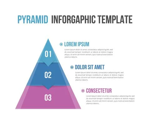 Pyramid Infographics Stock Illustration