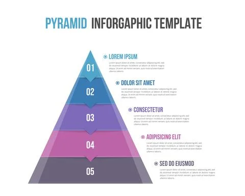 Pyramid Infographics Illustrazione stock
