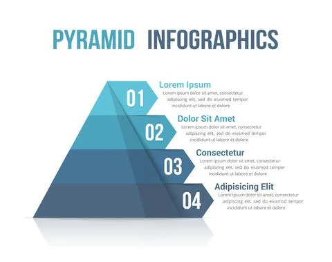 Pyramid Infographics Stock Illustration