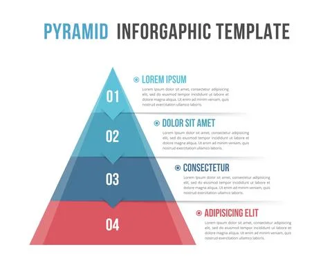 Pyramid Infographics 스톡 일러스트