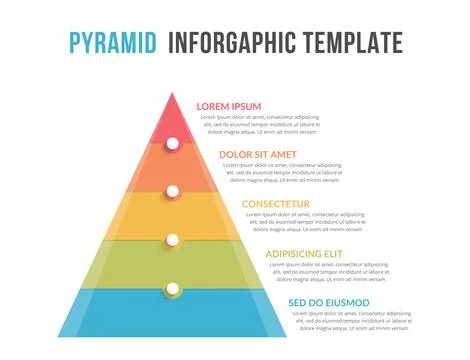 Pyramid Infographics Stock Illustration