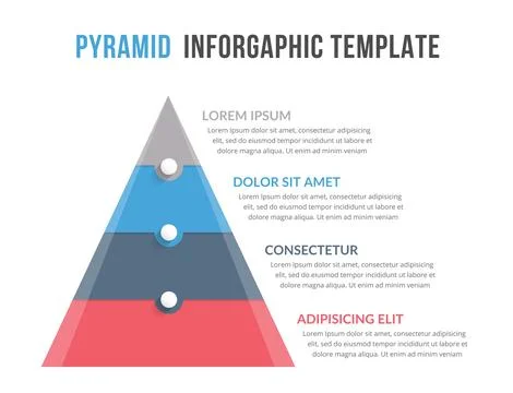 Pyramid Infographics Stock Illustration