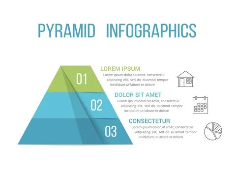 Pyramid Infographics Stock Illustration